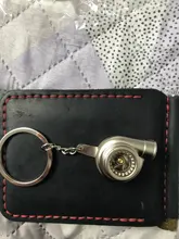 Llavero giratorio de turbina creativa, accesorio de Metal con modificación de coche, anillo automático, 1 Uds.