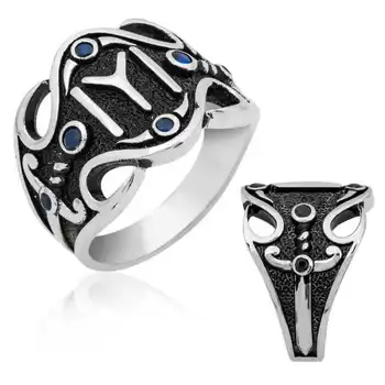 

925 Sterling Silver Rings Men Rings Turkish jewelry Ring Men Jewelry Made in Turkey Men Silver Resurrection Ertugrul Kayı Ring