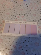Juego de 6 colores bonitos, novedad, notas recordatorias adhesivas, pegatinas de índice, marcador de página, pegatina de bandera, suministros de papelería de oficina escolar