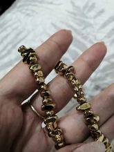 Cuentas chapadas en oro KC, material de cuentas hechas a mano, DIY, pulsera, pendientes, 1 Uds.