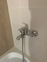 Bathtub Faucet Shower-Set Waterfall Accoona Classic Brass Lacquered A6366 Colorful