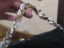 Bolso de hombro de plástico con correa acrílica para mujer, colores variados, 1,5 cm x 2cm