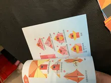 54 unidades/juego de adorno para bebé, libro de corte de papel de Origami con dibujos de animales, rompecabezas cortado de papel para niños, regalos para Juguetes educativos de Aprendizaje Temprano