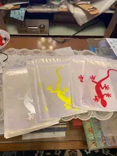 Calcomanía reflectante de automóvil impermeable, 165x110mm, marca de advertencia de seguridad, decoración automática, cinta reflectante Gecko, pegatina reflectante para parachoques