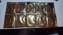 Máscara de colágeno de cristal para los ojos, parche de belleza acné para el cuidado de la piel de los ojos, Cosméticos coreanos, antienvejecimiento, círculos oscuros, oro, 10/20/40 Uds.