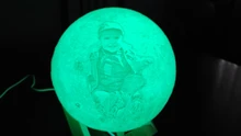 Night-Light Moon-Lamp Gift Photo-Customized 3d-Printing Rechargeable Personality 