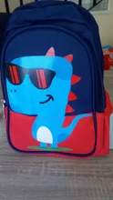 Mochila con dibujo de dinosaurio para niños y niñas, morral escolar de animales para niños pequeños