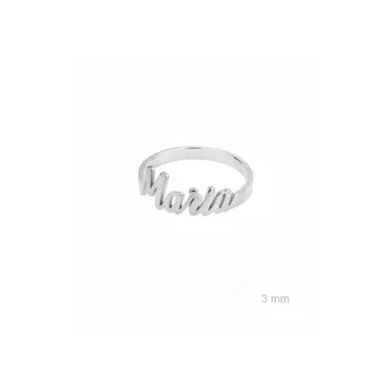 

Ring with custom name in sterling silver
