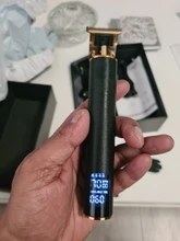 Cortadora de pelo eléctrica para hombre, afeitadora LCD de 0mm, recortadora profesional para Barbero, Máquina para cortar cabello recargable T9 USB