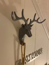 Wall-Hanging-Hook Horns Hanger-Rack Deer-Head Wall-Decoration Key-Deer Vintage Antlers