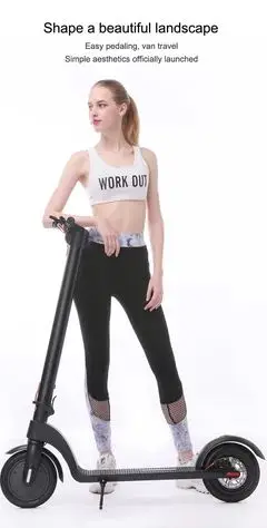  HX X7 Electric Scooter Rechargeable Lithium Battery 8.5 inch 500W Adult Electric Motor Foldable Ele