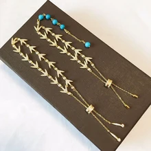 Kakany S925 пробы цвет серебристый, Золотой лавровый лист с жемчугом паве Cz Кольцо с листьями и регулируемый браслет Дамская мода браслеты с подвесками, ювелирное изделие, подарок