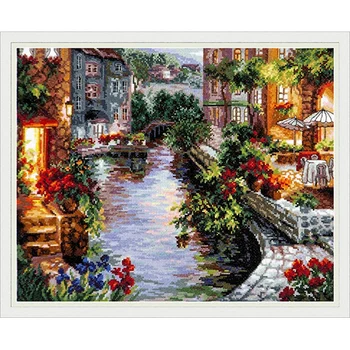 

46-02 set for embroidery 'wonderful igla' 'Evening in Venice ', 40*32 cm
