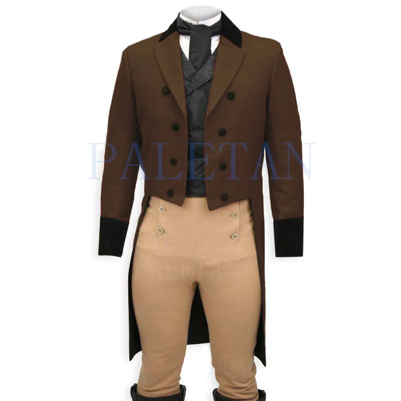 Man Long Coat Peaked Lapel Mens Stage Clothes Three Pieces Waistcoat Vest Custom Male Suit (Jacket+Pants+Vest)