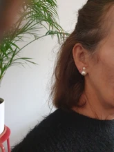 JIOFREE-pendientes de perlas de imitación para mujer, joyería Maxi sin perforaciones para fiesta de boda, regalo amor Navidad