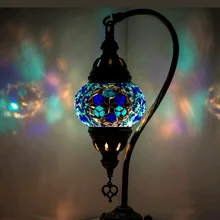 Синие мозаичные настольные лампы ручной работы, Турецкая лампа, Турецкая мозаичная лампа, мозаичная лампа