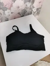 Sujetador deportivo sin costuras para mujer, Top de Fitness para Yoga, Copa A-D, negro y blanco, Top corto de gimnasia para correr