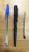 Tenvellon-Bolígrafo táctico de autodefensa, herramienta de defensa Personal de emergencia, protección de seguridad, EDC, Color negro y gris, paquete Simple