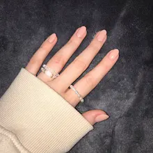 Anillo de cuentas de cristal de varios colores para mujer y niña, joyería para mujer y niña, Coreano hecho a mano elástica, anillos de fiesta apilados