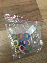 10 Pcs/Bag Wood Rings Parrot Toys Accessories Colorful Random Color DIY Ornament