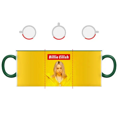 Кружка с полной запечаткой Billie Eilish | Дом и сад