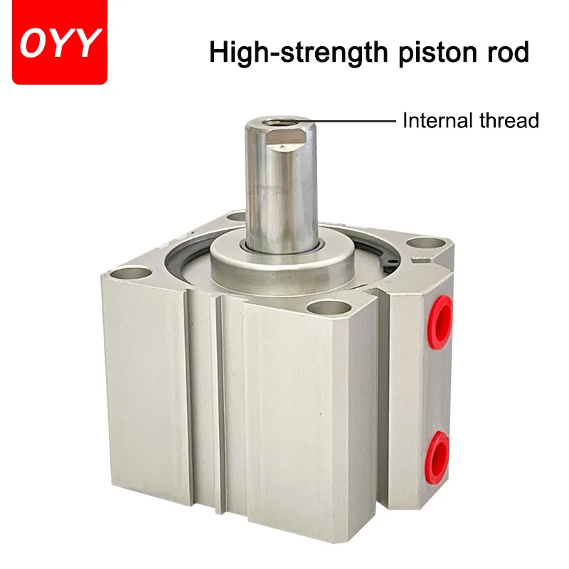 Pneumatic Cylinder SDA 16/20/25/32/40/50/63/180/100 Series Double Acting 5-100Mm Stroke Compact Thin Air Cylinders