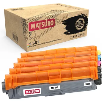 

Matsuro Original | Compatible toner Cartridge Replacement for BROTHER TN-241 TN-242 TN-245 TN-246 Set