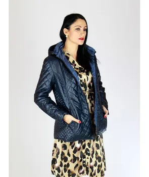 

PARKA REVERSIBLE WITH CAP Coat Women Fashion's Jacket Dark blue Color Casual Autumn/winter collection