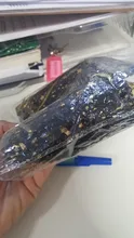 Bolsa de gasa de 50 Uds., bolsas negras de estrellas y luna de 9*12cm, paquete de organza de diseño especial, regalo de boda bronceado, paquete de joyería de dulces