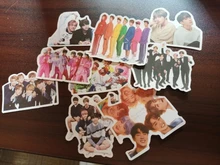 Pegatinas de dibujos animados de Kpop para niños, para portátil, botella de agua, bicicleta, motocicleta, Skateboard, mochila, pegatina impermeable, 10/50 Uds.