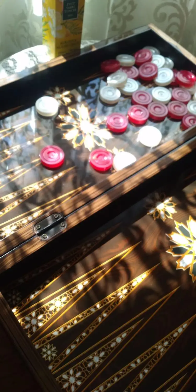 Ориент перламутровые Деревянные Нарды набор большой размер + деревянные черно