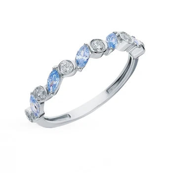 

Silver ring with cubic zirconia sunlight sample 925