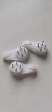 20 Uds blanco de pintura foto de Invisibl uñas de plástico colgando colgante decoración para el hogar pared montaje foto marco sin uñas