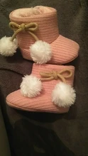 Botas de otoño e invierno para bebé, zapatos cálidos para niño y niña, zapatos de moda sólidos de bolas peludas para primeros pasos, zapatos para chico de 0 a 18M, 2019