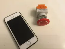 Switch AC Mushroom-Cap Lift-Elevator Self-Lock Push-Button Emergency-Stop Latching 1NC