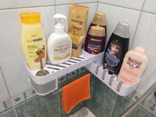 Organizer Shower-Shelf-Holder Storage-Rack Wall-Mounted Bathroom-Shampoo Corner 4 Kitchen