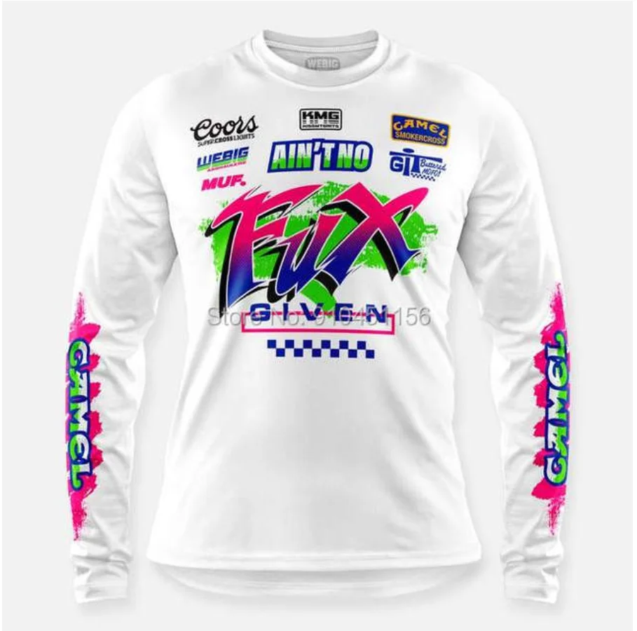 BMX Moto Mountain Bike Men Cycling Mtb Jersey Dh Enduro Motocross Jerseys Sportswear Downhill Jersey Mtb T-shirt Maillot Velo cycling jersey cycling shirt cycling clothing motocross jersey
