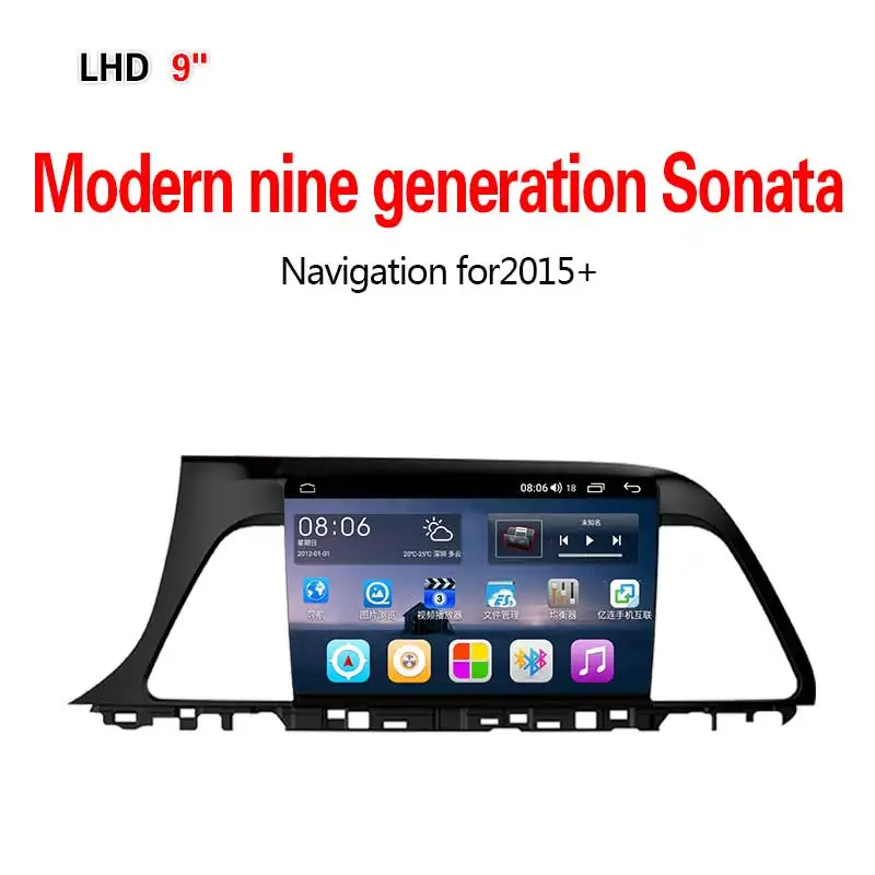 Lionet gps навигация для автомобиля hyundai Sonata+ 9 дюймов LH2006Y - Размер экрана, дюймов: 4G 8core 4G32G