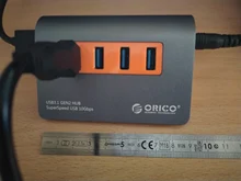Splitter Power-Adapter Gen2-Hub ORICO USB3.1 Aluminum Super-Speed Samsung 10gbps 