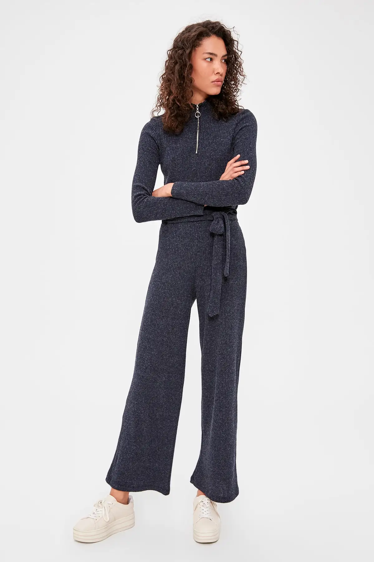 Trendyol трикотажные брюки в рубчик TWOAW20PL0254|Брюки |