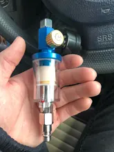 pistola de pintura, manómetro de regulador de aire + herramienta de filtro de trampa de agua en línea + adaptador JP/EU/US, herramientas neumáticas, accesorios para aerografo