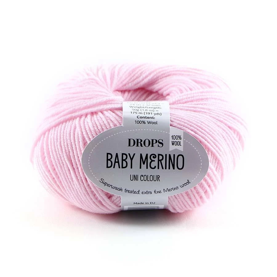 05 Светло-розовый Пряжа DROPS «Baby Merino» - Цвет: 05 Светло-розовый