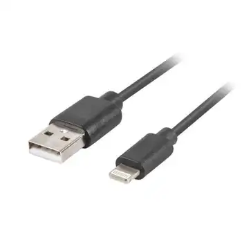 

Lightning to usb cord lanberg ca-uslm-10cu-0018-bk-connectors usb to male to lightning-1.8m-Black