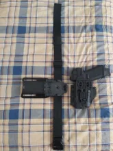 Correa de banda para pierna táctica QLS 19 22, adaptador de cartuchera para pistola Safa Glock 17 Beretta M9, cinturón de cintura para pistola de caza