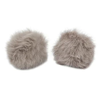

Pompon made of natural fur (rabbit), d-8cm, 2 pcs/pack (J mouse)