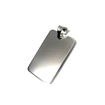 

Pendant 925 sterling silver m 32mm. Sheet smooth width 17mm. Unisex [AA7965GR] -Customizable-RECORDING INCLUDED IN THE PRICE