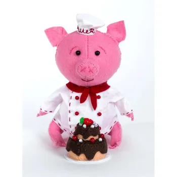 

Пфзд-1011 set for creating toys made of felt Series funny friends 'pig bakery'