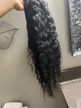 Younsolo-pelucas de cabello humano brasileño Remy para mujeres negras, diadema con ondas, sin pegamento, peluca y bufanda, 8-28 pulgadas