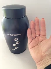 Urnas de acero inoxidable doradas y negras para mascotas, urnas para perros, gatos, pájaros, cremación, cenizas, urna de recuerdo