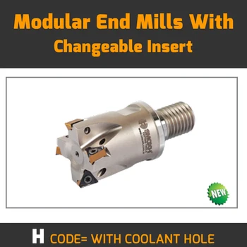 

MT90 TN1005 D20 M10 L30 Z02 H-WITH COOLANT HOLE Modular End Mills With Changeable Insert